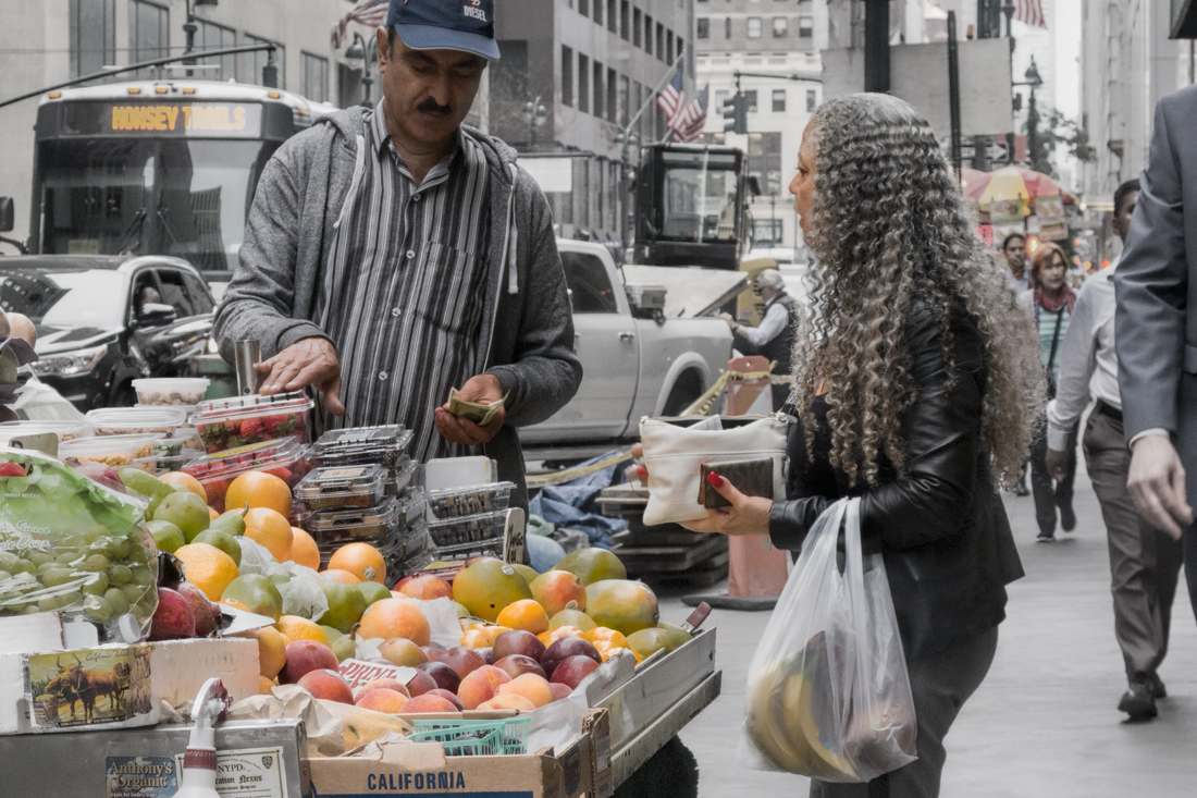 Fruit Vendor, NYC 2016, Maria Poulos