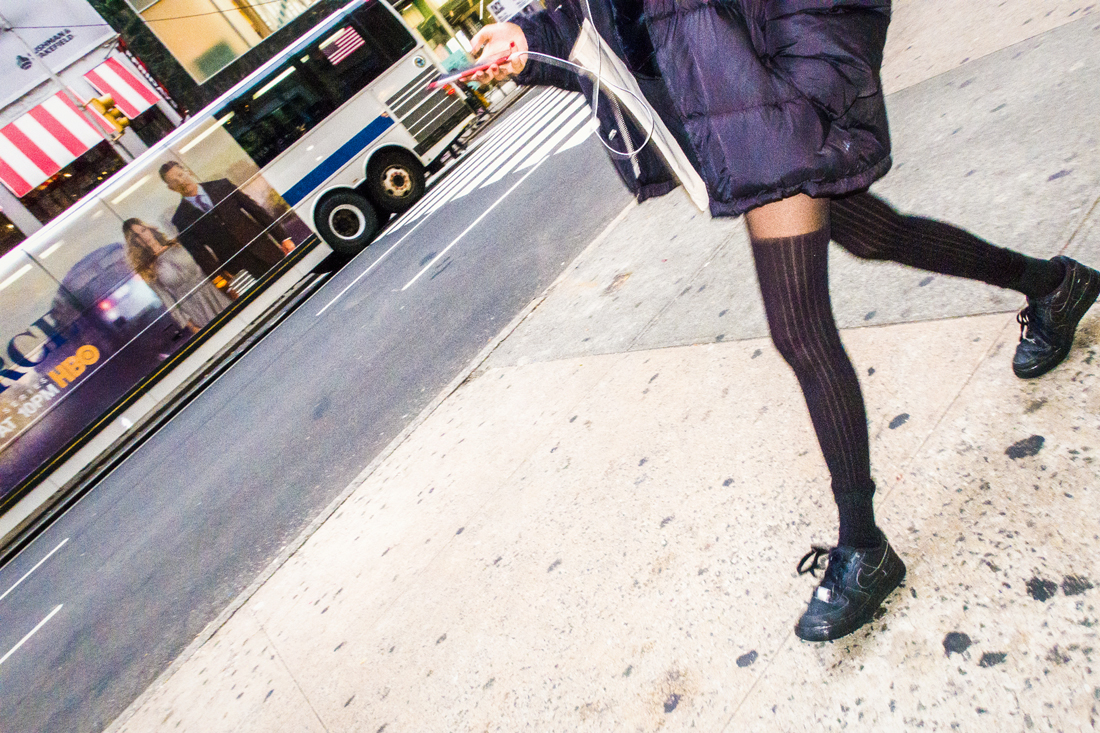 Girl with Stockings, , NYC 2016, Maria Poulos