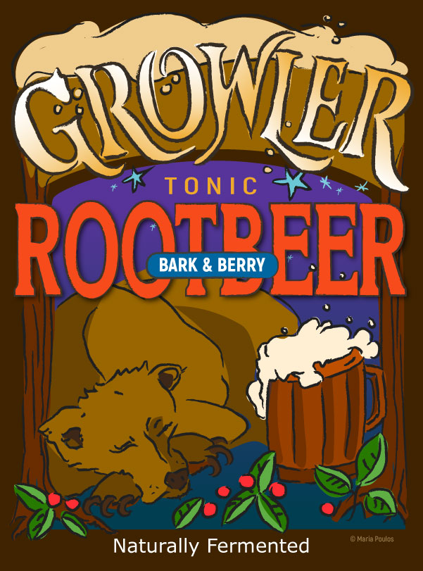 root beer natural brew labels