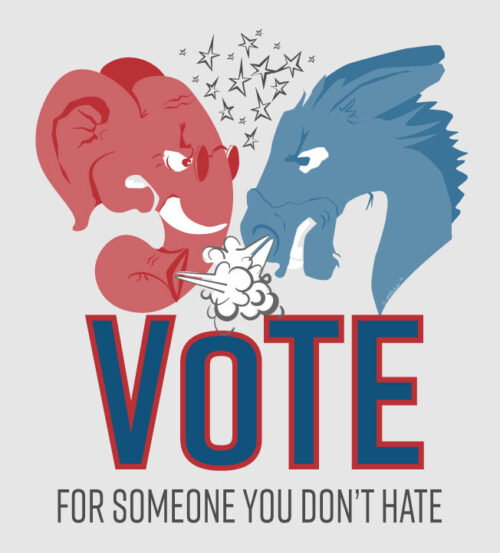 vote for someone you don't hate