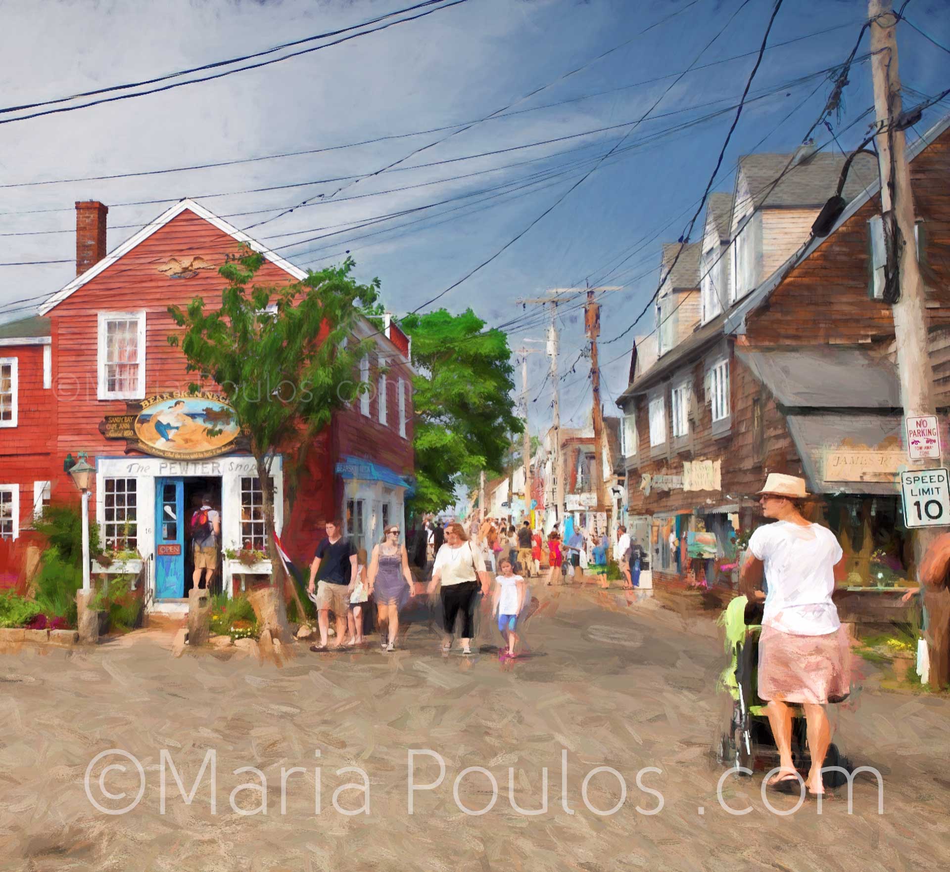 bearskin neck trinket shoppers by Maria Poulos